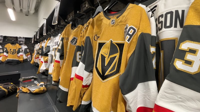 Vegas Golden Knights player-used equipment sale is underway today at City National Arena in...