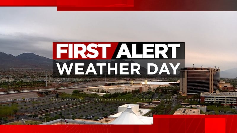 Scattered showers in Las Vegas on May 5, 2025