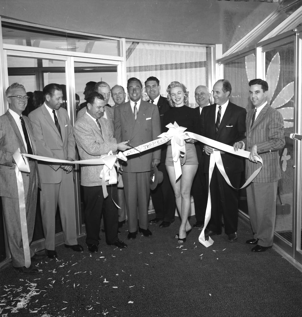 Tropicana opening 4/3/57 Ribbon cutting