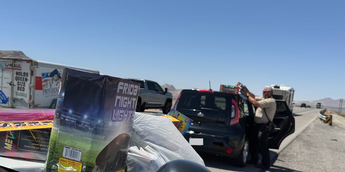 Las Vegas police confiscate 2.5 tons worth of illegal fireworks ahead of July Fourth