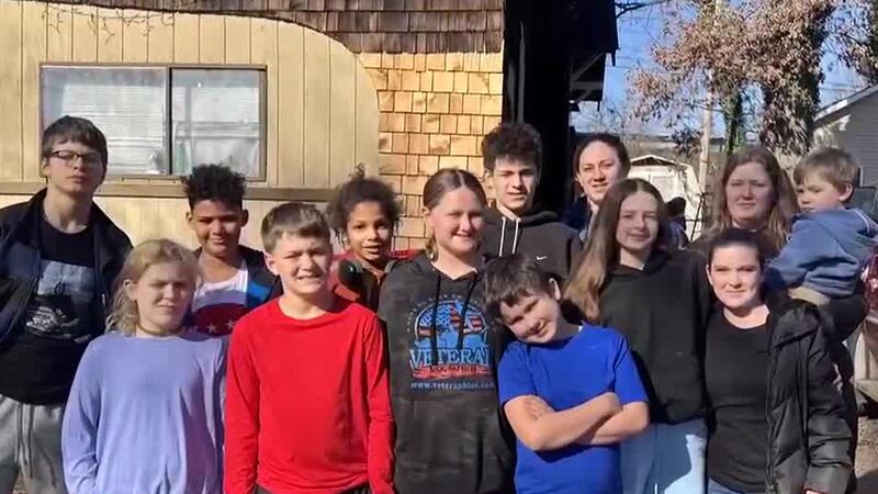 A family in Virginia is without a home after a fire ruined their house days before Christmas.