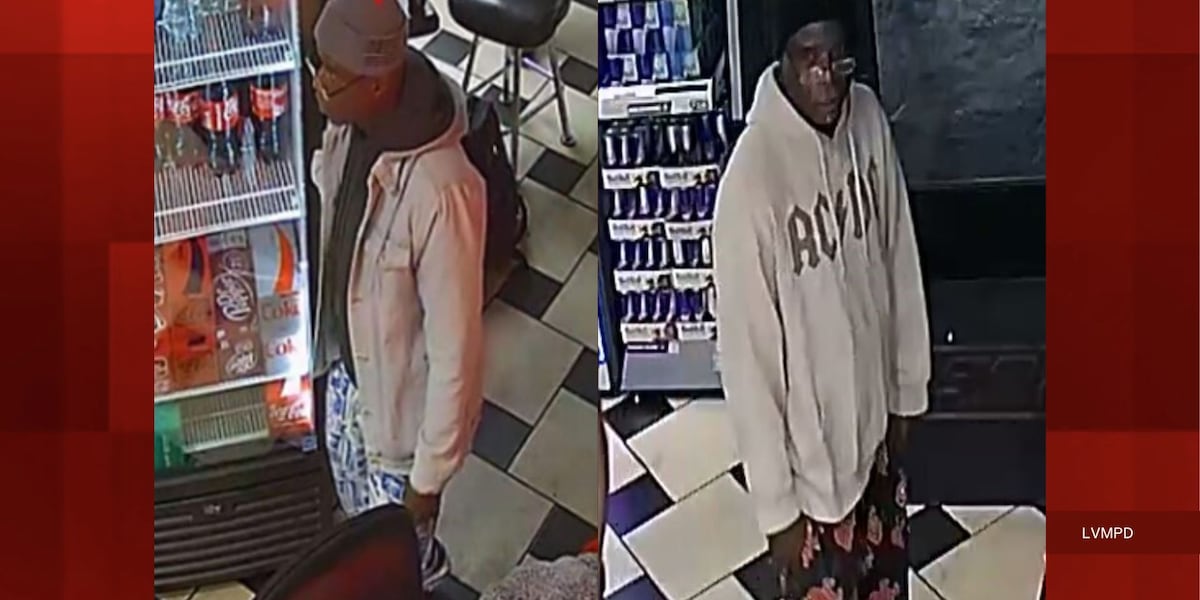 Las Vegas police seek man accused of multiple convenience store thefts