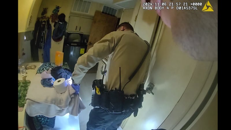 Las Vegas police discover the body of Monique Gilbertson in a freezer on November 6, 2024.