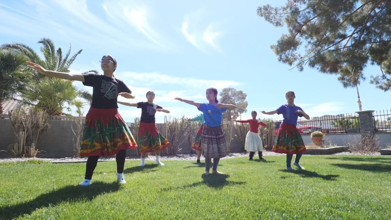 Hula dancers in Las Vegas