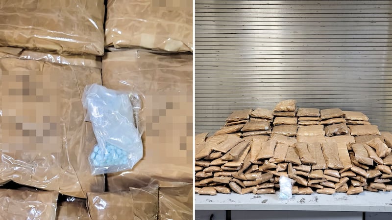 The estimated street value of the fentanyl found is about $5.1 million.