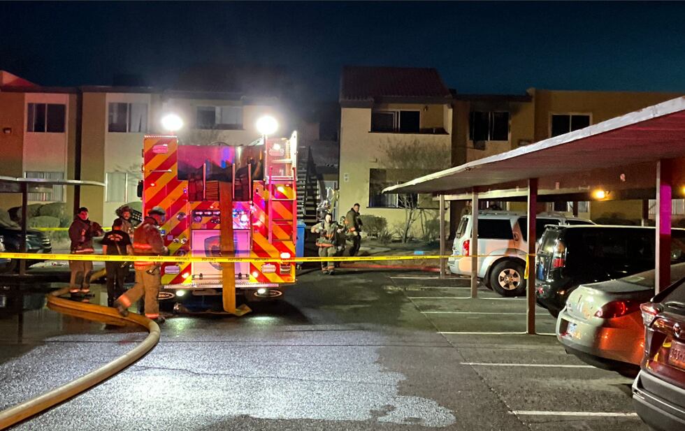 The Clark County fire department said an apartment fire displaced one person and damaged...