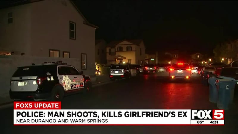 Las Vegas police: Boyfriend shoots girlfriend’s ex during fight