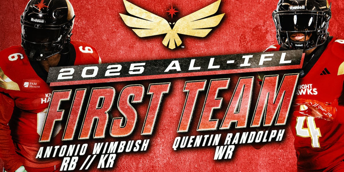 Two Vegas Knight Hawks players named to 2025 All-IFL First Team Two Vegas Knight Hawks players named to 2025 All-IFL First Team