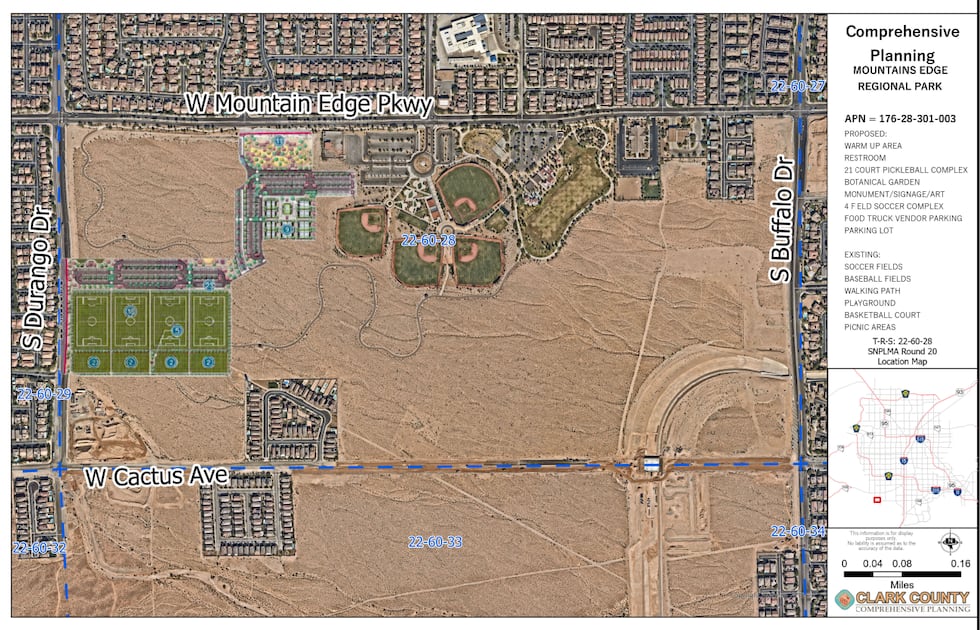 Renderings from Clark County outline the expansion for Mountain's Edge Regional Park