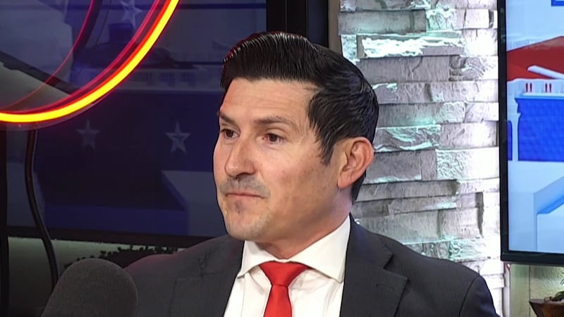 Andrew Ramirez, a political newcomer from California running for mayor in Henderson, sits down...