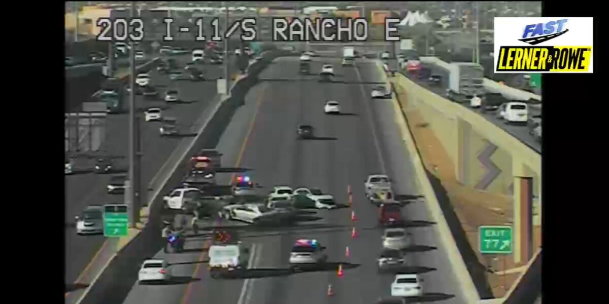 Multi-car crash on I-11 near Rancho backs up traffic to Downtown Las Vegas Multi-car crash on I-11 near Rancho backs up traffic to Downtown Las Vegas