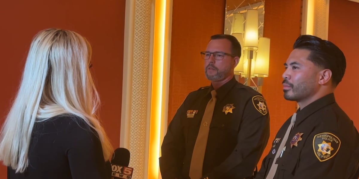 Officers who stopped LVAC shooter, rescued woman dangling over I-15 honored at Best of the Badge Officers who stopped LVAC shooter, rescued woman dangling over I-15 honored at Best of the Badge