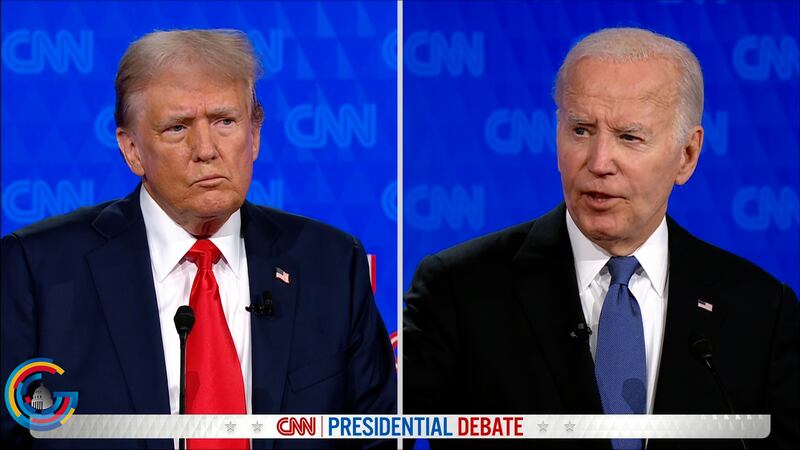 Biden, Trump trade jabs during debate in Atlanta