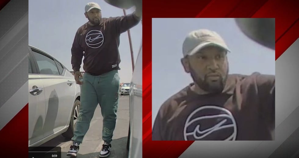Las Vegas police are hunting for a suspect involved in a "string" of car break-ins on...