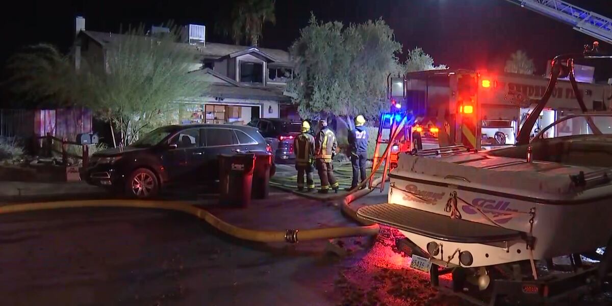 Henderson firefighters respond to house fire that displaced 3 Henderson firefighters respond to house fire that displaced 3