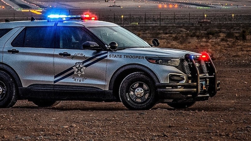 Nevada State Police cruiser contest photo.