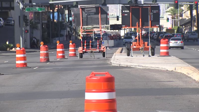 The Las Vegas Grand Prix's first major traffic impact began Sunday night with the closure of...