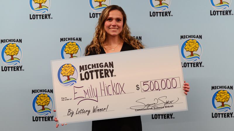 Expecting to see $50,000, Emily Hickox said she was speechless when she saw the extra zero.