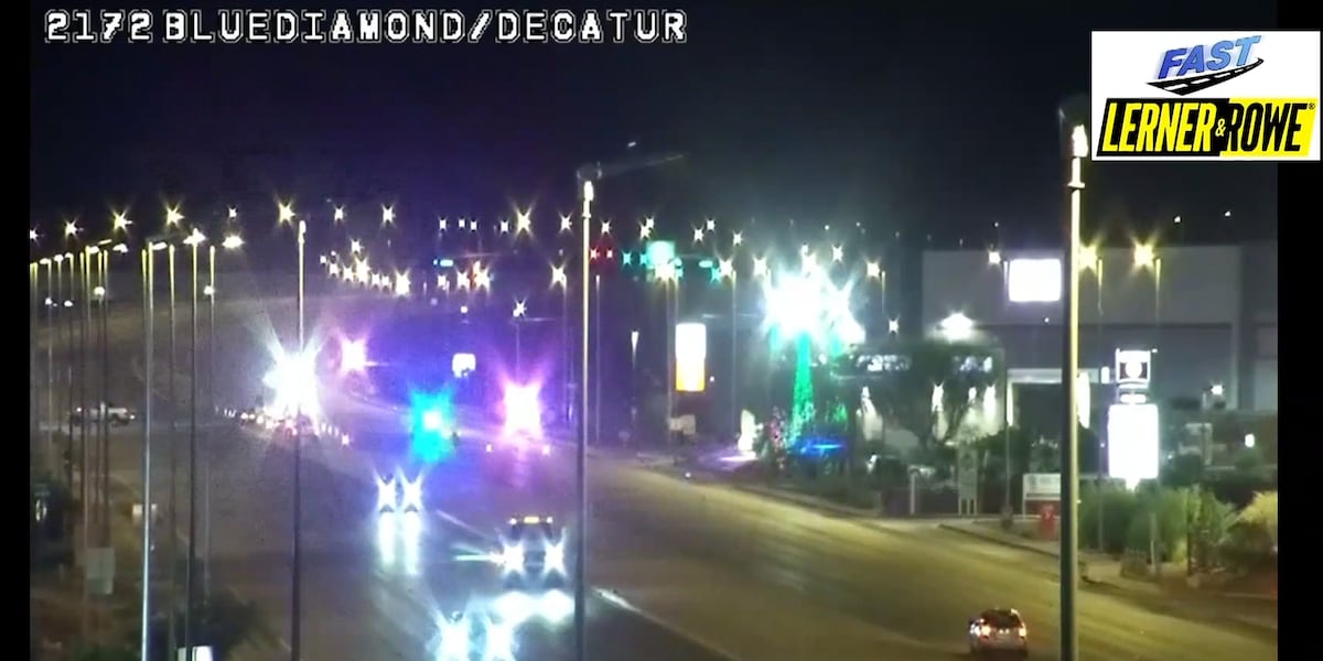 Motorcyclist hospitalized after crash shuts down intersection in southwest Las Vegas Motorcyclist hospitalized after crash shuts down intersection in southwest Las Vegas