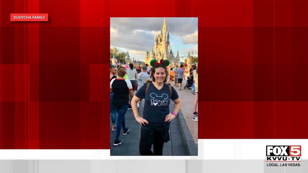 Jen Dudycha pictured at Disney World.