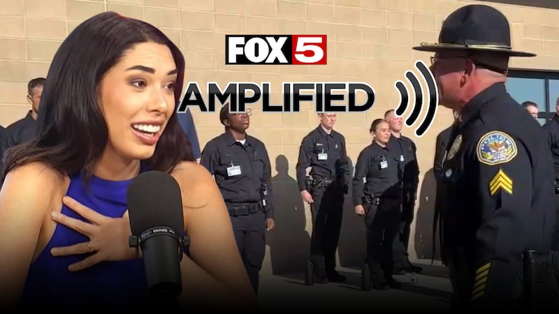 FOX5 reporter Karla Salinas returned to the Henderson Police Department firing range.