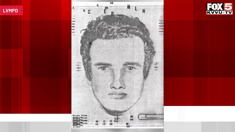 Las Vegas Metro Police shared this composite sketch of the suspect believed to be involved in...