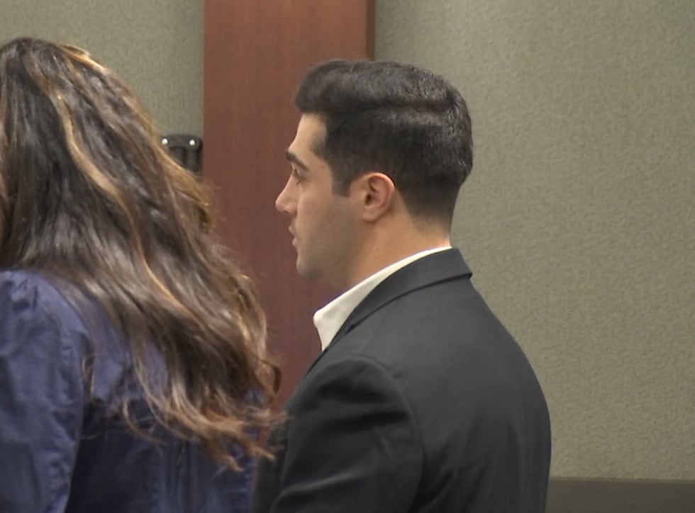 Gavin Caci appears in court on Tuesday, March 10, 2026.