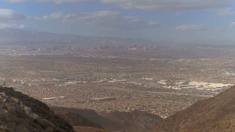 Dust and Wind in Las Vegas Valley Saturday afternoon