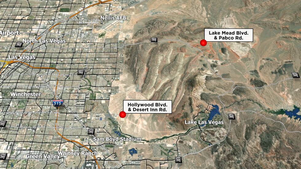 Illegal dumping includes an area about a dozen miles Northeast, off Lake Mead Boulevard and...