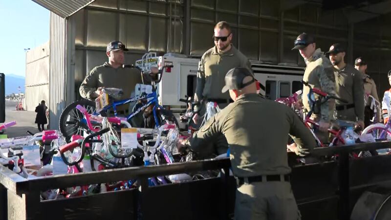 The holiday spirit was alive and well Monday as the Las Vegas Metropolitan Police Department...