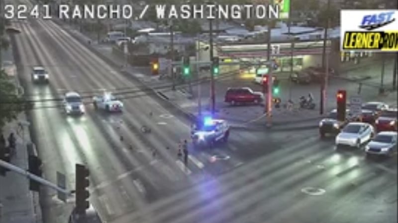 Bicycle rider injured in crash at Rancho and Washington