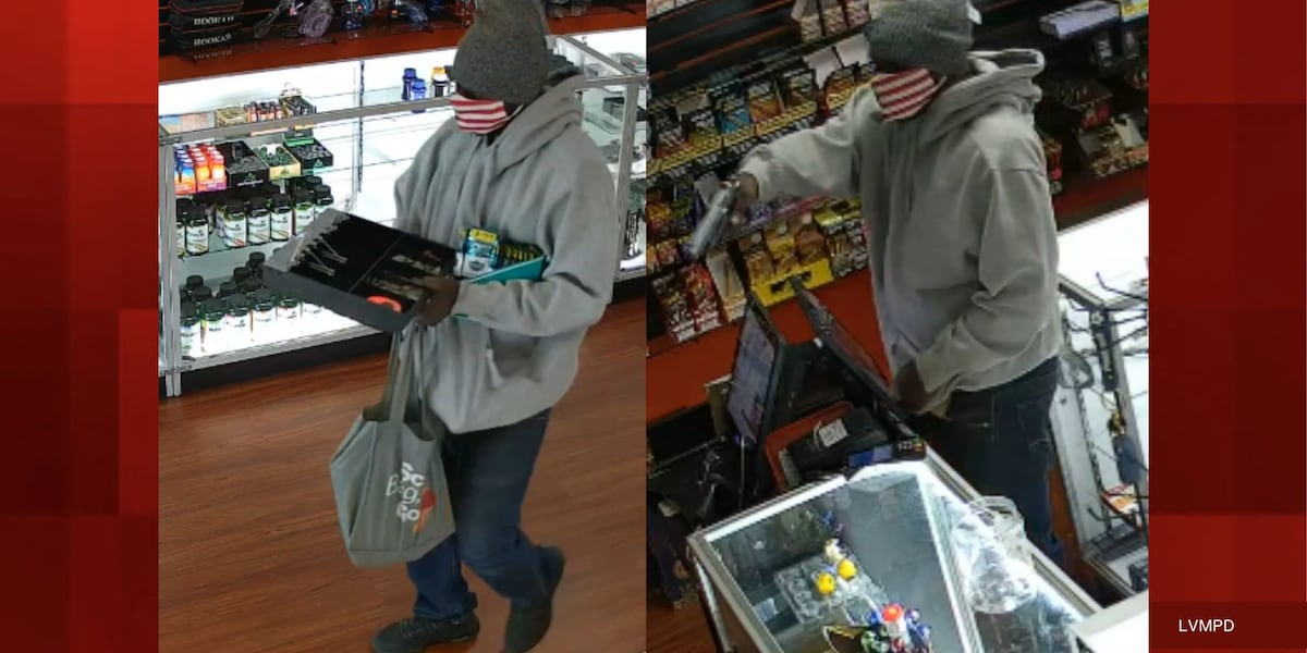 Las Vegas police seek man accused of armed robbery Las Vegas police seek man accused of armed robbery