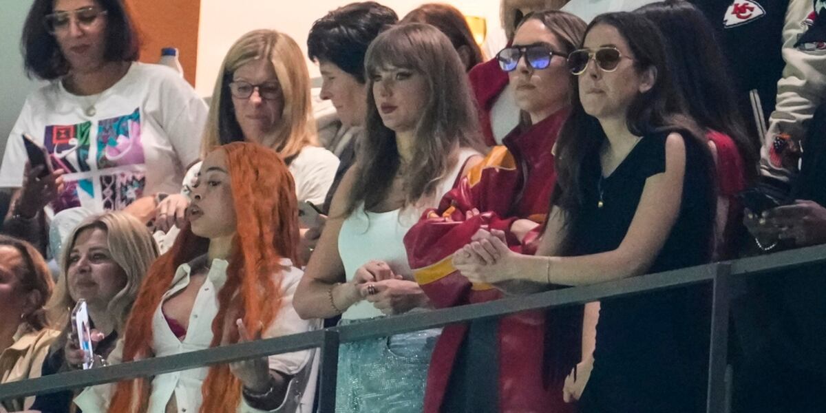 Taylor Swift attends Super Bowl with Ice Spice