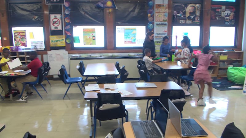 A classroom in Shelby County