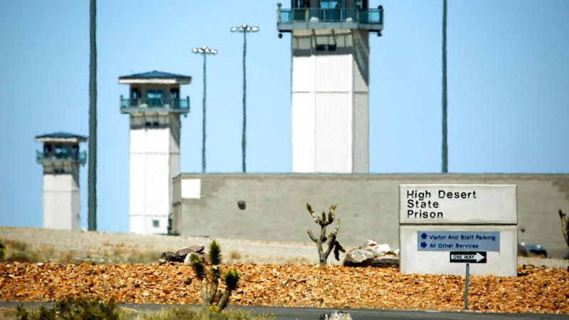 FILE - In this April 15, 2015, file photo, is High Desert State Prison in Indian Springs, Nev....
