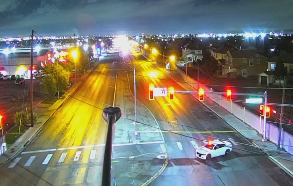 Nevada State Police say a crash has caused a road closure in the northeast valley Thursday night.