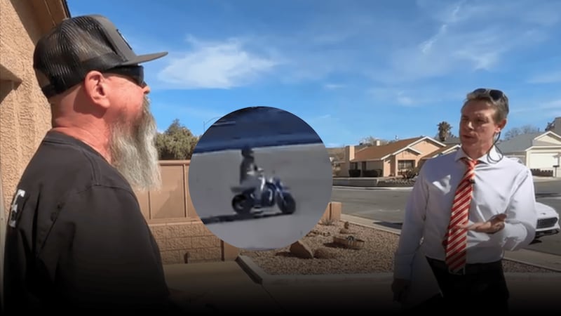 A Las Vegas man says minibikes, go-karts and dirt bikes have been tearing through his street...