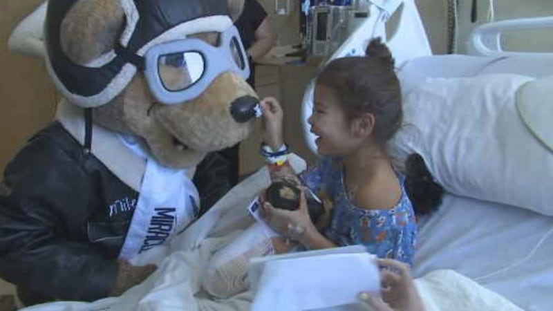 Kids at Sunrise Children’s Hospital in the central valley got quite the surprise on Wednesday.