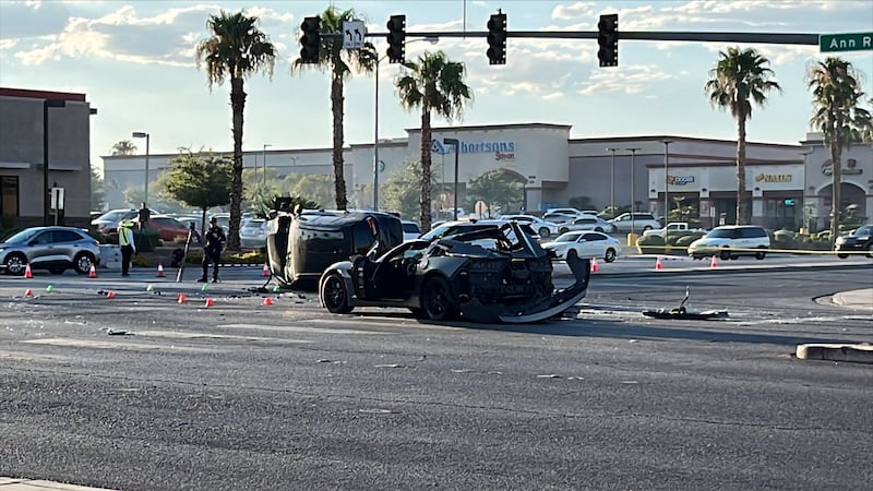 Child dead after suspected DUI crash in North Las Vegas; Ann, Simmons closed