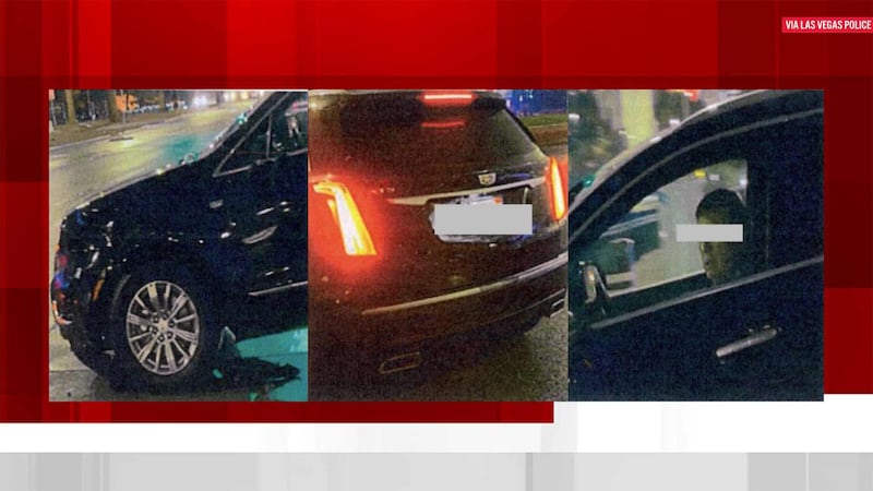 Witness took video of suspect vehicle in deadly Las Vegas hit-and-run.