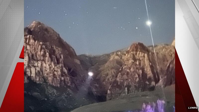 Las Vegas rescue crews saved four stranded climbers in Red Rock Canyon on Saturday, Jan. 18,...