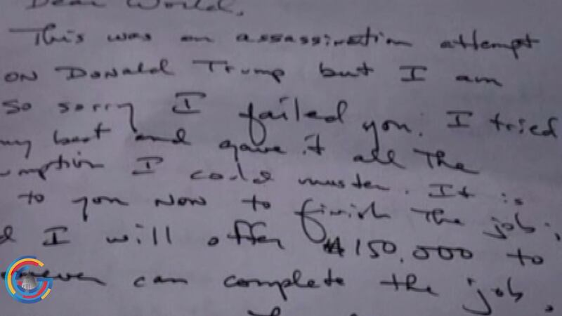 Man accused in attempted Trump assassination penned chilling letter detailing plan