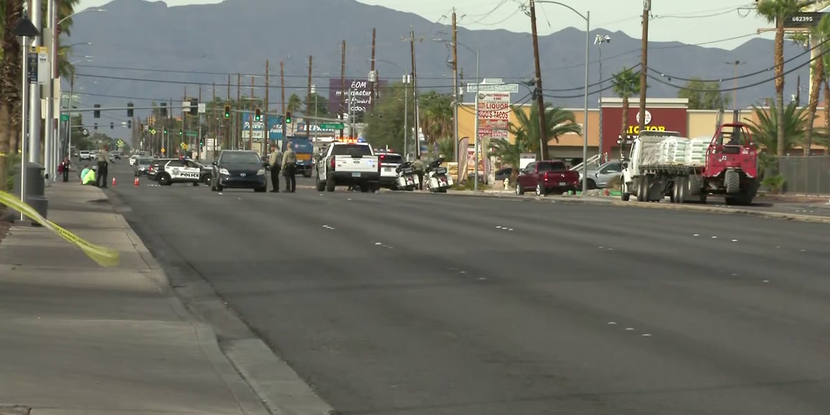 Pedestrian with life-threatening injuries after hit-and-run, Las Vegas police say Pedestrian with life-threatening injuries after hit-and-run, Las Vegas police say