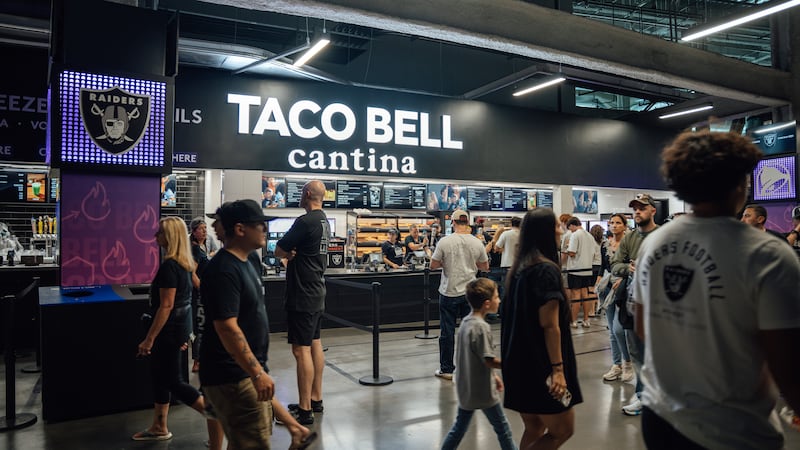 Taco Bell Cantina inside Allegiant Stadium