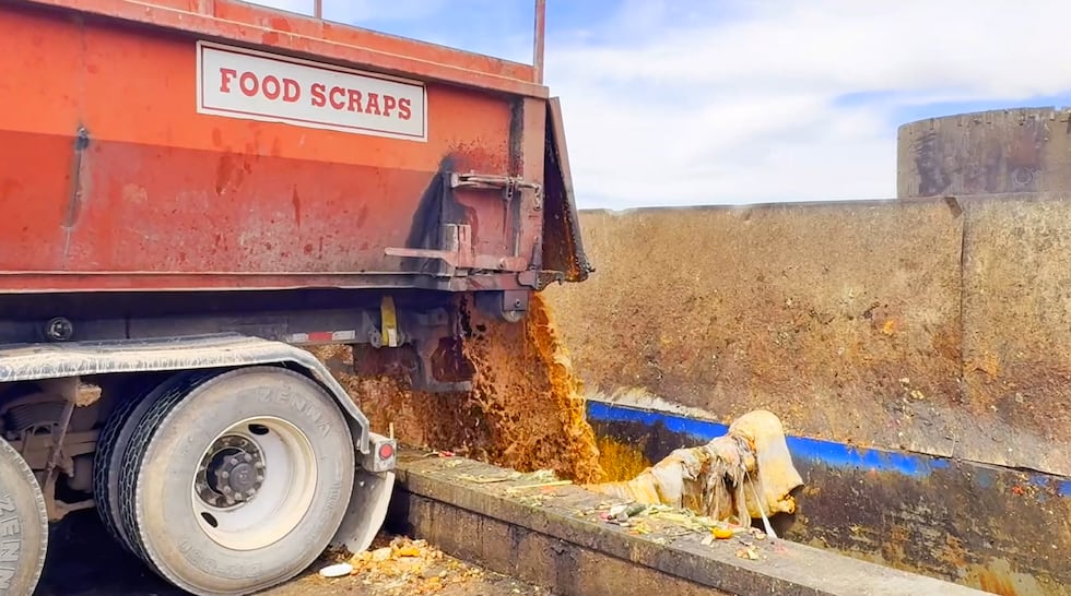 A local farm that feeds pigs with food scraps now relies on grocery stores and warehouses...