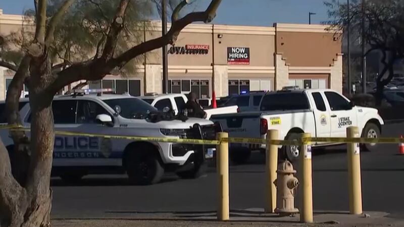 A Henderson police sergeant involved in a shooting had to get 11 staples in his head,...