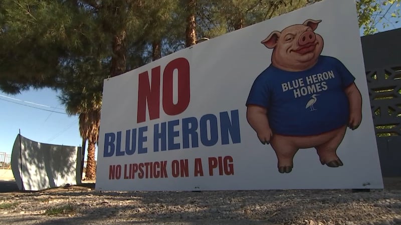 ‘Lipstick on a pig’: signs send message to proposed development