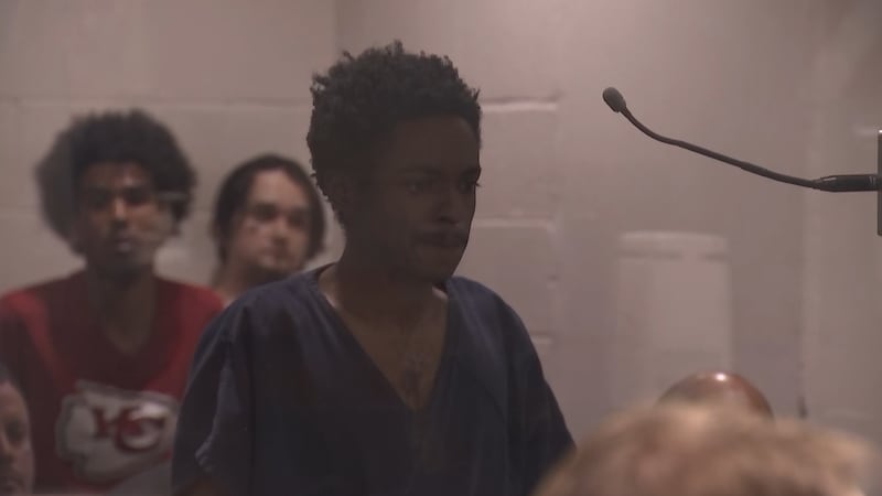 Devion Teague faces open murder and robbery charges; judge orders no bail.
