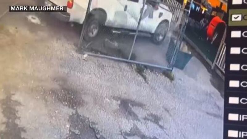 A food truck owner is picking up the pieces after a driver in a pickup truck plowed through...