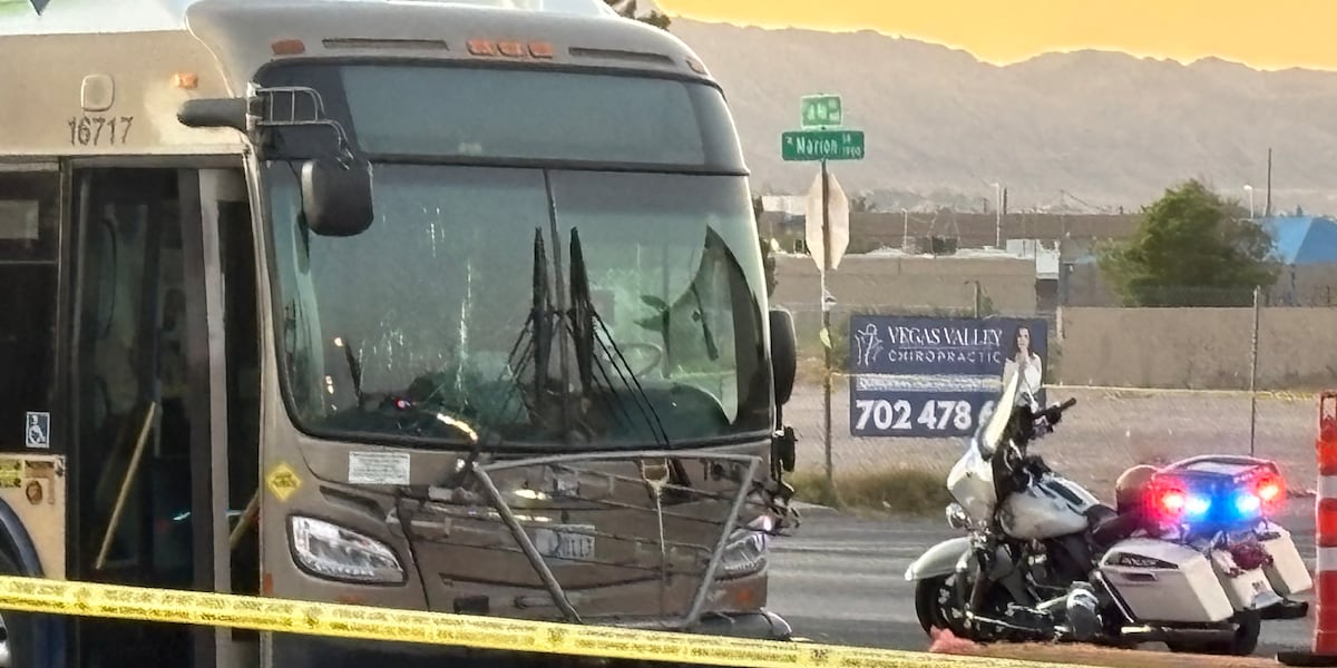 RTC bus hits pedestrian in east Las Vegas RTC bus hits pedestrian in east Las Vegas